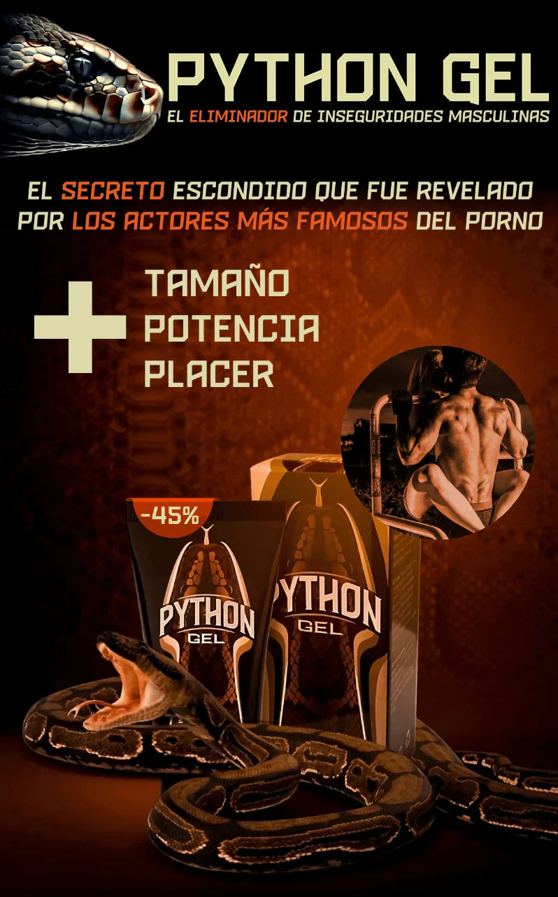 ¡Super Oferta 2X1 ! PYTHON MAX GEL Agrandamiento de NEPE