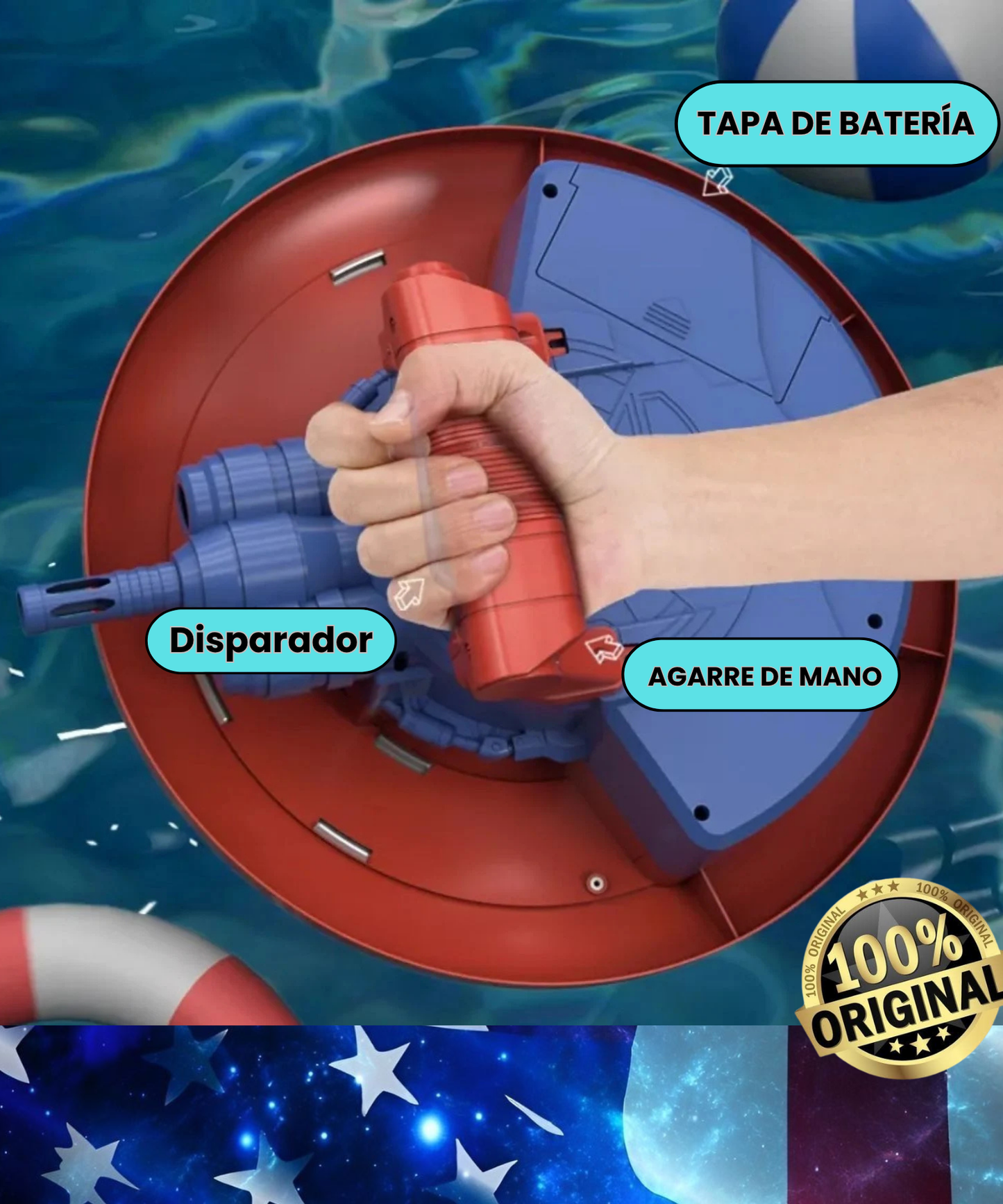 🛡️"Escudo del Capitán América HidroPower" 🦸♂️ ¡Prepárate para ser el héroe que todos admiran! 🛡️⚡💥