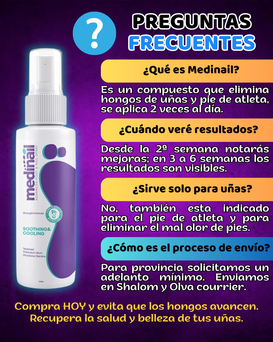 ¡Super Oferta!  Medinail Spray – ¿Listo para volver a lucir uñas limpias y saludables?