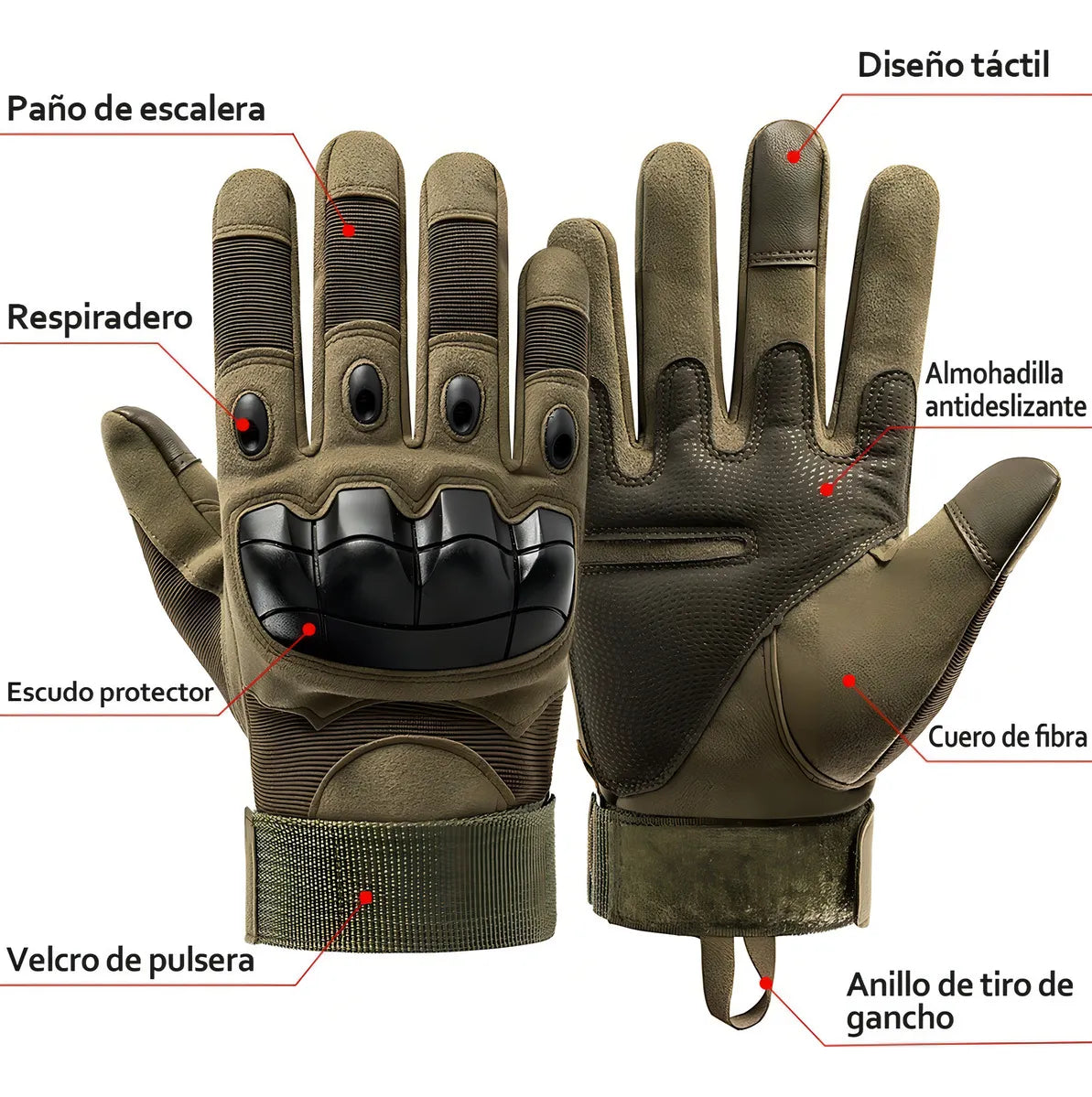 Guantes Tácticos de Alto Rendimiento “¿Listo para dominar cada movimiento? 🔥 — la fuerza está en tus manos.”