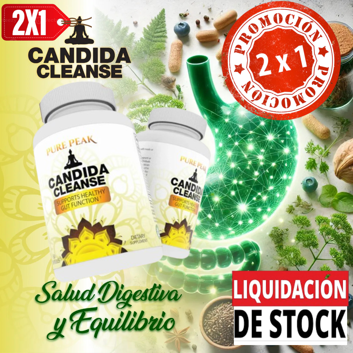 2x1 Candida Cleanse Tu cuerpo está luchando contra un desequilibrio invisible. ¿Seguirás ignorando las señales o tomarás acción hoy mismo?