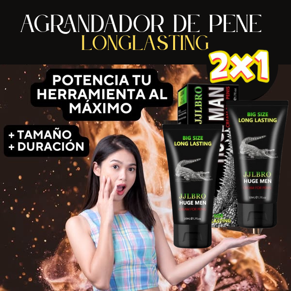 Super Oferta 2X1 ENGROSADOR LONG LASTING XXL MEN Agrandamiento de NEPE