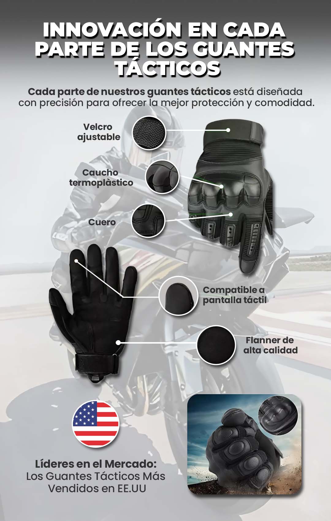 Guantes Tácticos de Alto Rendimiento “¿Listo para dominar cada movimiento? 🔥 — la fuerza está en tus manos.”