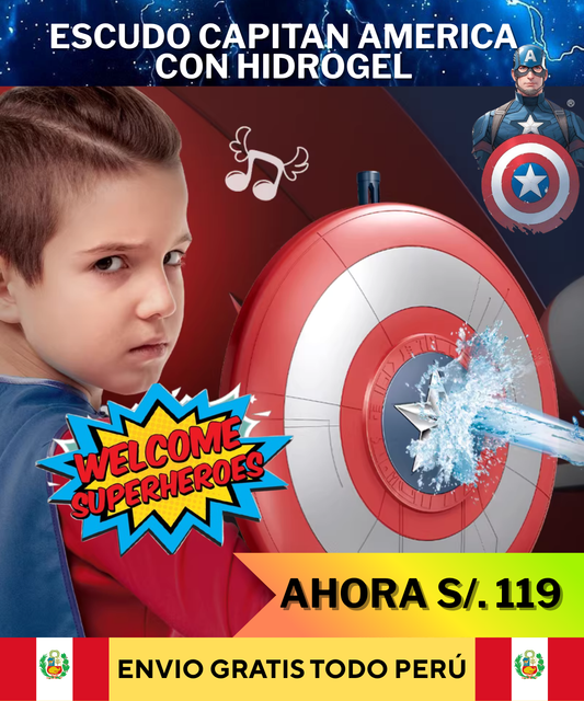 🛡️"Escudo del Capitán América HidroPower" 🦸♂️ ¡Prepárate para ser el héroe que todos admiran! 🛡️⚡💥