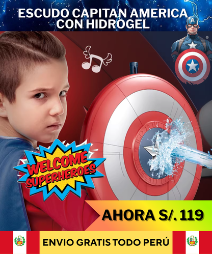 🛡️"Escudo del Capitán América HidroPower" 🦸‍♂️ ¡Prepárate para ser el héroe que todos admiran! 🛡️⚡💥