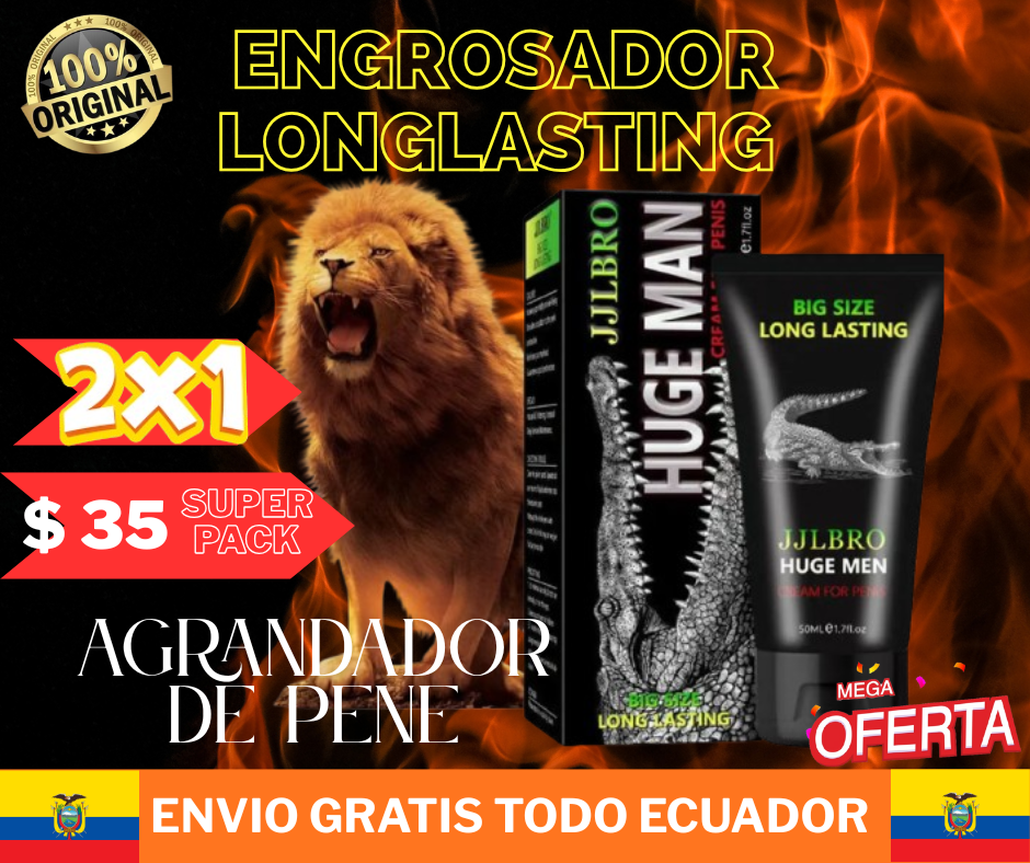 Super Oferta 2X1 ENGROSADOR LONG LASTING XXL MEN Agrandamiento de NEPE