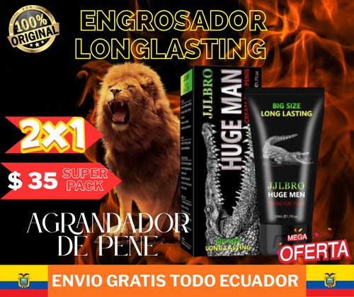 Super Oferta 2X1 ENGROSADOR LONG LASTING XXL MEN Agrandamiento de NEPE