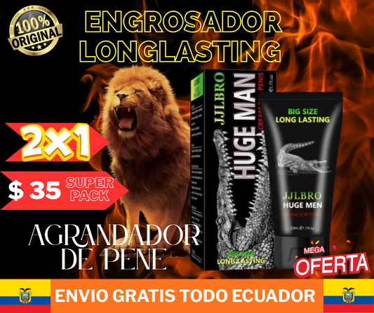 Super Oferta 2X1 ENGROSADOR LONG LASTING XXL MEN Agrandamiento de NEPE